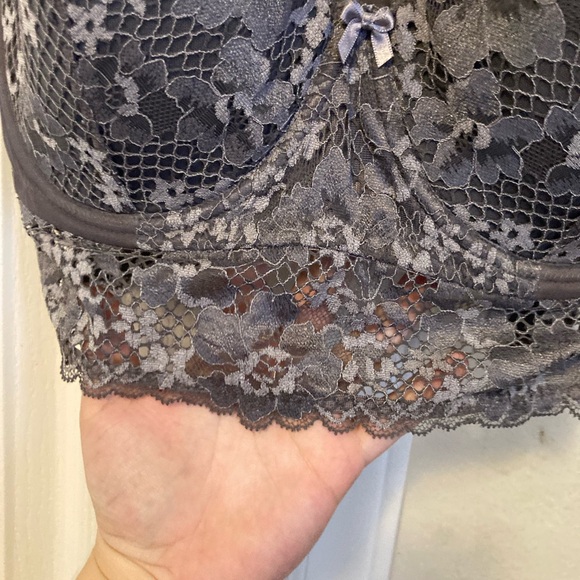 Adore Me longline grey lace bra - Picture 3 of 5